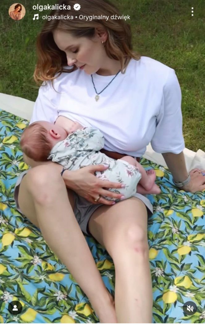 Olga Kalicka ruszyła z promocją… własnego dziecka! Córeczka ma zaledwie miesiąc, a już występuje w reklamie