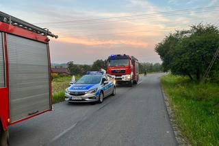 Kowalowa. Osobówka wypadała z drogi i uszkodziła słup energetyczny