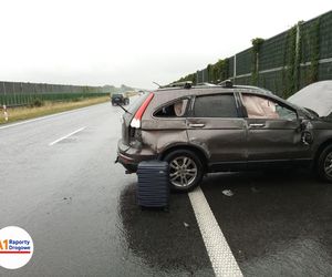 Wypadek na autostradzie A1 w Świerklanach