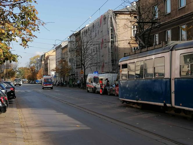 Zderzenie tramwaju z BMW w Krakowie