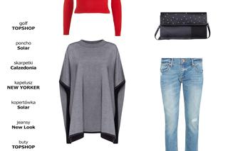 ubrania na jesień ponczo