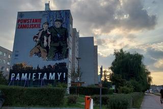 Powstanie Zamojskie. Pamiętamy!. Kolorowy mural powstał na jednym z budynków zamojskiego osiedla 