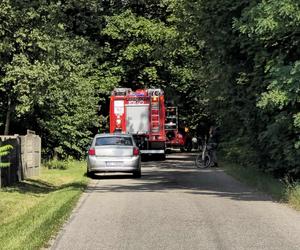 Tragiczne zdarzenie w powiecie kłobuckim. Nie żyje mężczyzna przygnieciony przez drzewo