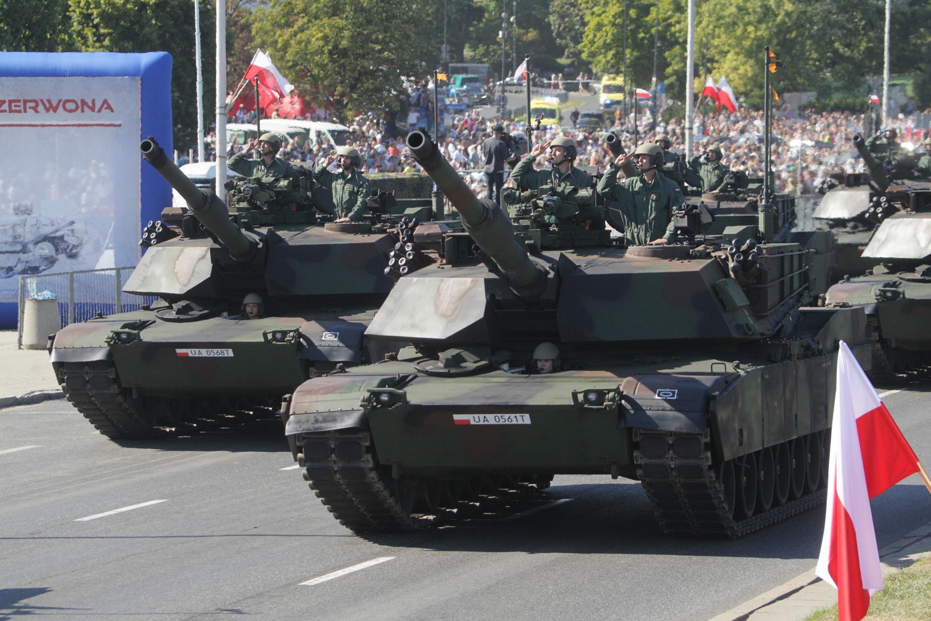 Czołgi Abrams, Leopard 2 i K2 na defiladzie Wojska Polskiego