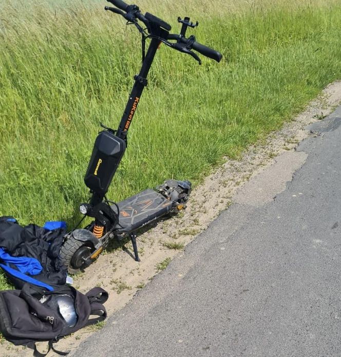 Nastolatek z powiatu rawickiego dostał mandat… za przekroczenie prędkości na hulajnodze