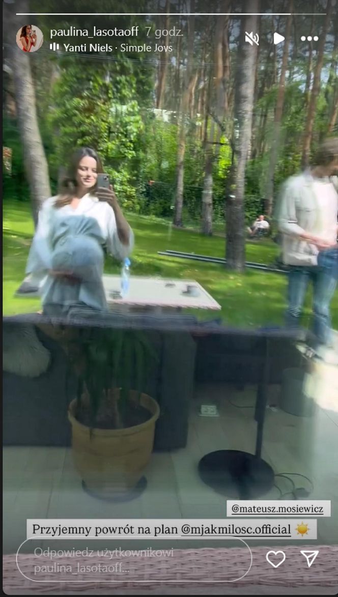 M jak miłość na planie. Kasia (Paulina Lasota), Mariusz (Mateusz Mosiewicz)