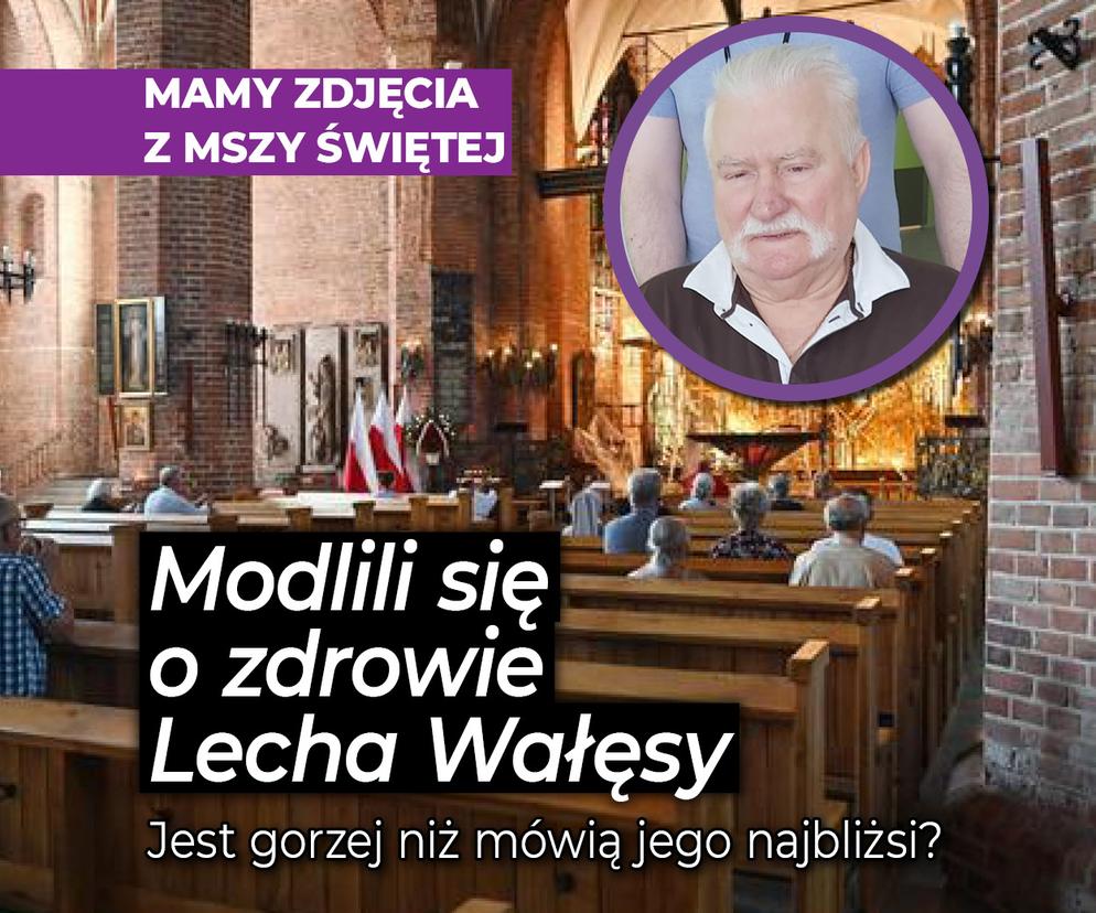 Modlili się o zdrowie Lecha Wałęsy. Wierni zebrali się na mszy w kościele św. Brygidy w Gdańsku 
