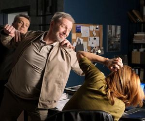 M jak miłość odc. 1874. Kama (Michalina Sosna),  Brzeziński (Grzegorz Kowalczyk)