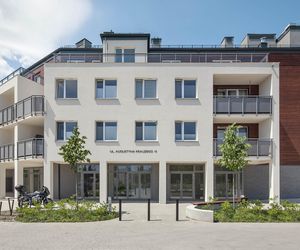 Życie w Architekturze 2025. Osiedle mieszkaniowe Sokółka Zielenisz, z wyszczególnieniem budynku przy ul. Krauzego 10. Mgr inż. arch. Marcin Woyciechowski