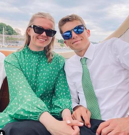 Halvor Egner Granerud i jego DZIEWCZYNA Karoline Nilsen