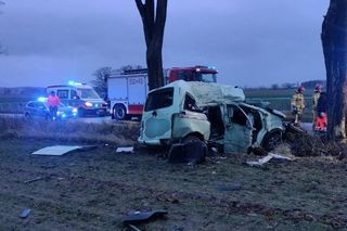 Dwóch 18-latków zginęło. Tragedia na drodze niedaleko Oleśnicy