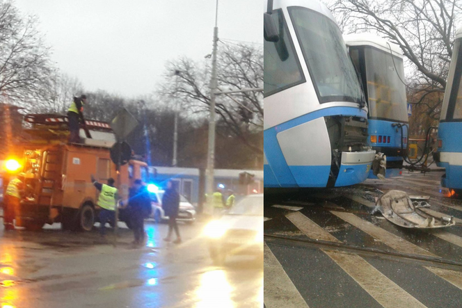 Wypadek spowodował ogromne korki w centrum miasta