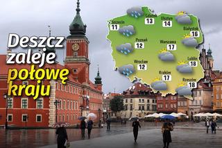 Pogoda w Polsce. Deszcz podzieli kraj na pół. Będzie ciepło lecz pochmurnie [INFOGRAFIKA]