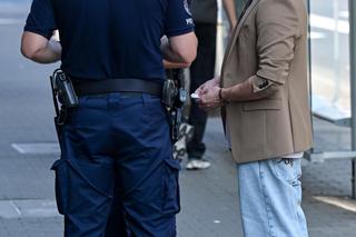 Marcin Hakiel na policji