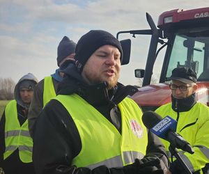 Skromny protest rolników