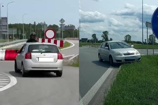 Motocyklista próbował zatrzymać pijanego kierowcę. Ten ruszył autem i wciągnął go na maskę