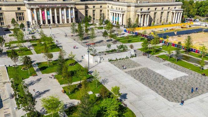 Plac Centralny Warszawa, sierpień 2025