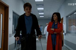 M jak miłość, odc. 1456. Kinga (Katarzyna Cichopek)), włamywacz Misiek (Maciej Malczewski)