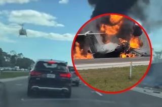Samolot pasażerski rozbił się na autostradzie. Jest nagranie z momentu tragedii!