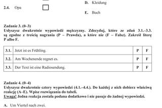 Próbny egzamin gimnazjalny 2013 - język niemiecki poziom podstawowy