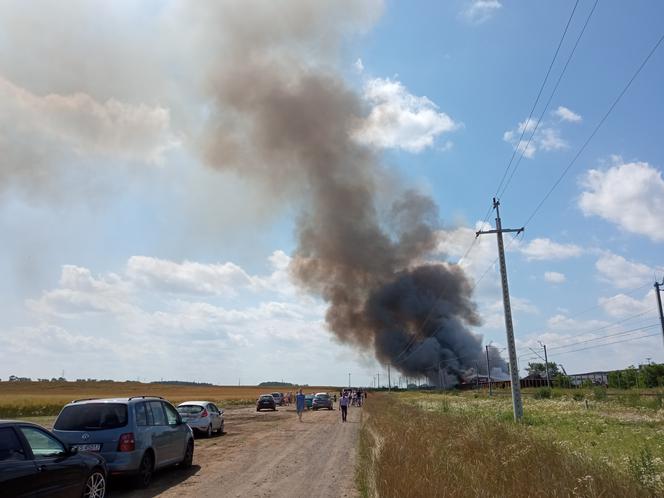 Pożar na składowisku odpadów w Przysiece Polskiej