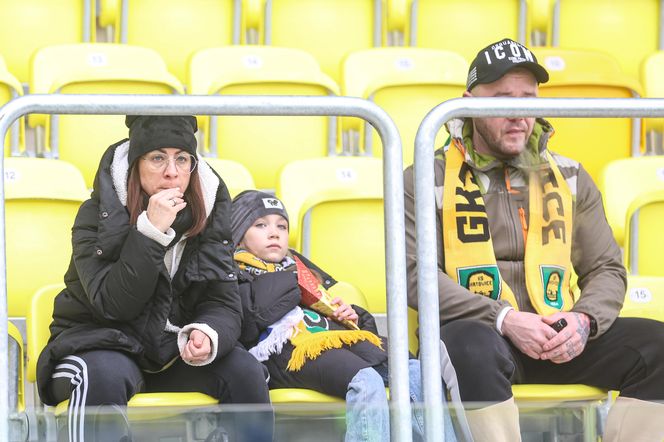 Kibice na meczu GKS Katowice - Lech Poznań