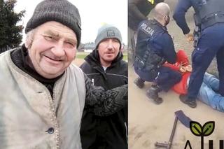 Rolnicy. Podlasie: Gienek z Plutycz zatrzymany. Policja się nie patyczkowała. Gruba akcja! [Wideo]