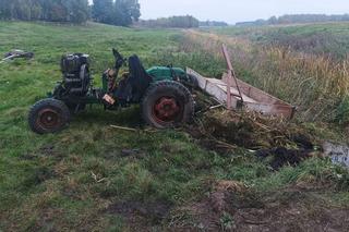 Wola Korybutowa Pierwsza. Tragiczna śmierć rolnika. Jechał ciągnikiem samoróbką