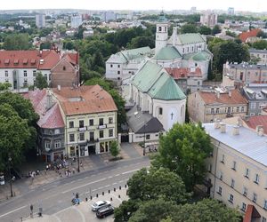 Panorama Lublina z najwyższego punktu widokowego w mieście - Wieży Trynitarskiej