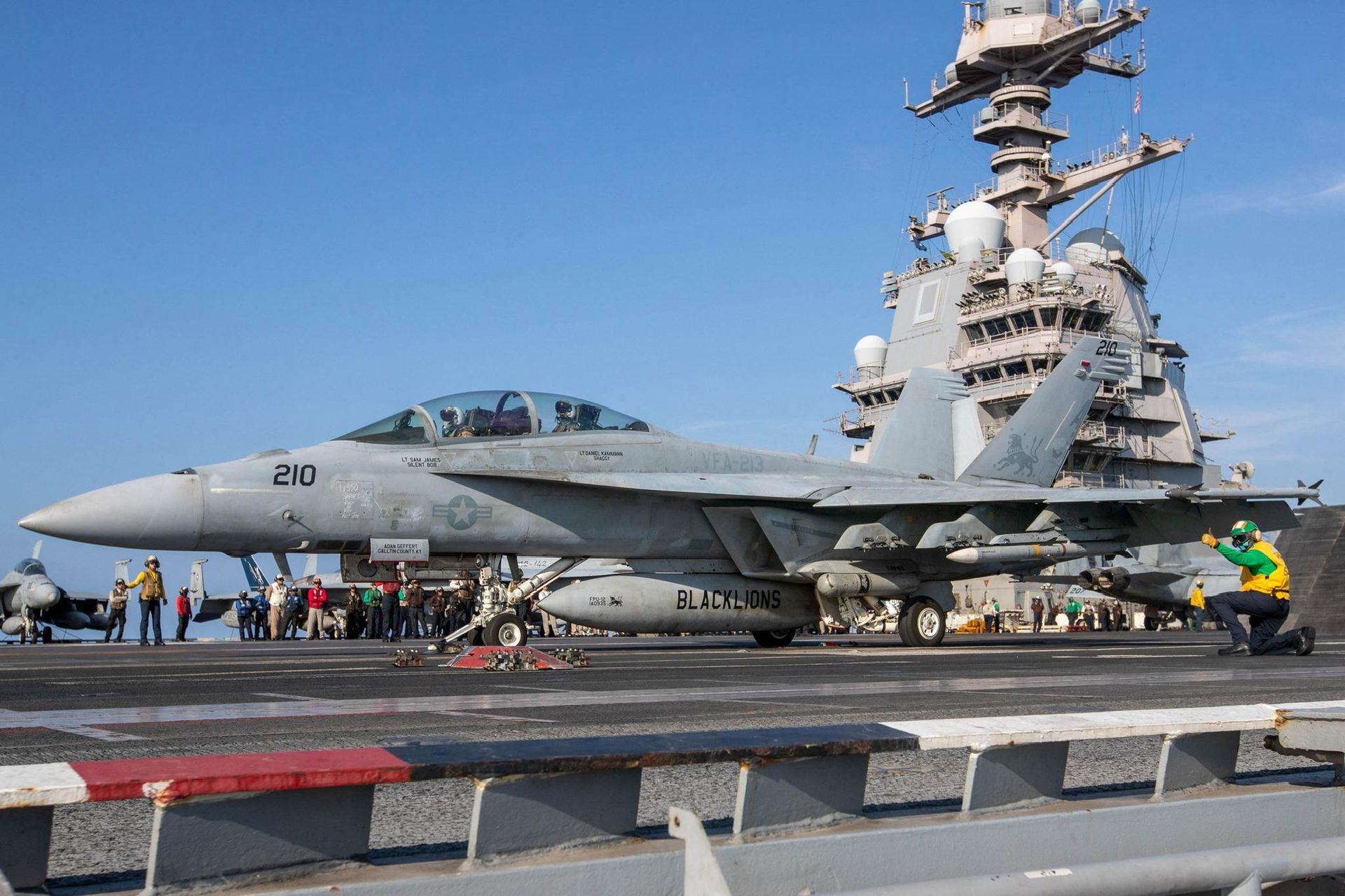 F/A-18 na USS Gerald R. Ford
