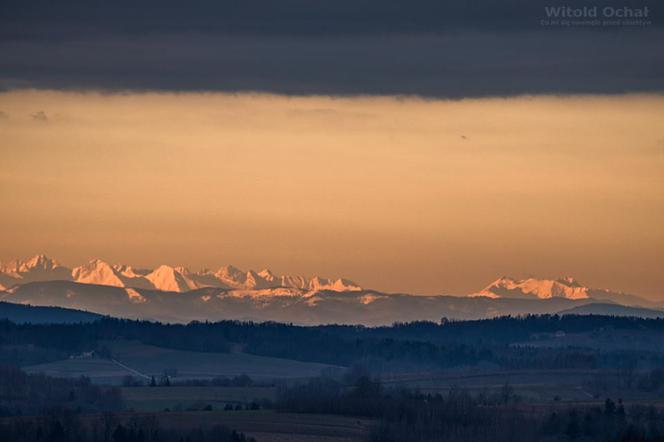 Piekne Tatry widziane z Podkarpacia