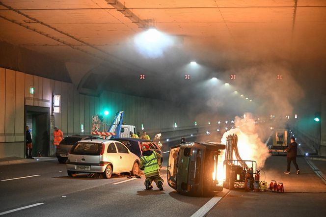 Ćwiczenia w tunelu pod Ursynowem