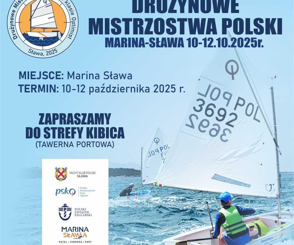 Drużynowe Mistrzostwa Polski w klasie Optimist w Sławie
