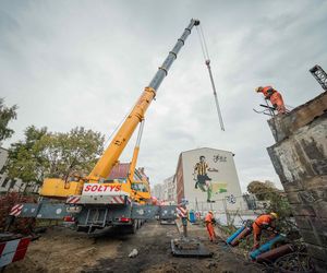 Prace przy przebudowie wiaduktu kolejowego nad ul. Graniczną