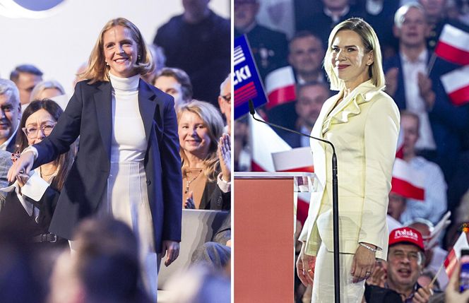 Porównujemy stroje Marty Nawrockiej i Małgorzaty Trzaskowskiej