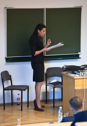 Justyna Kowalczyk na uczelni