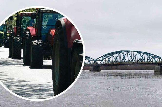 Protestujący rolnicy ciągnikami zatarasują Bydgoszcz. Być może zablokują też most Fordoński 