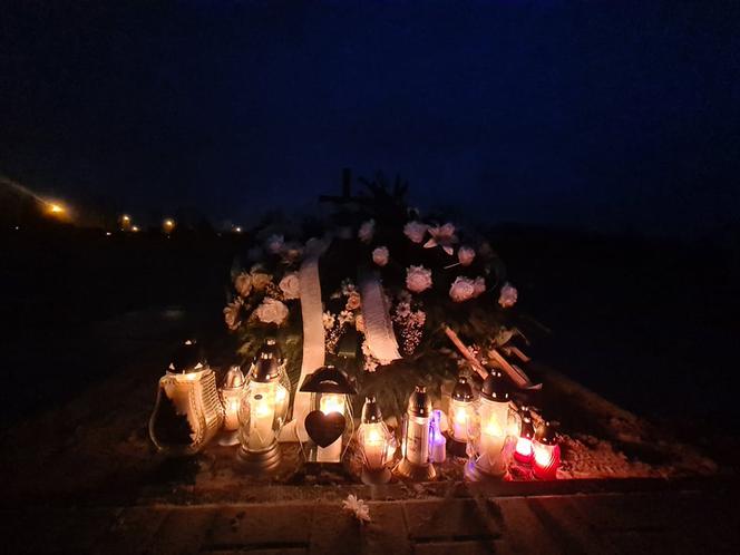 Grób Bartłomieja, który zginął, wracając ze świątecznej imprezy