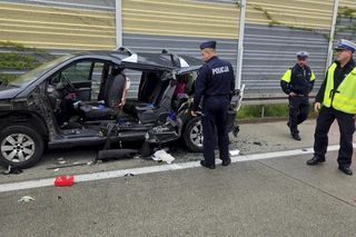 Wypadek w Hucie Szklanej pod Sieradzem na trasie S8.