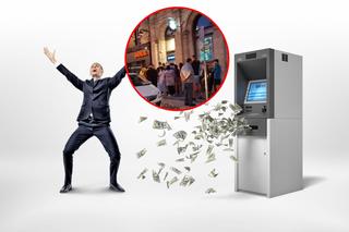 Pieniądze lecą z bankomatów! Tłumy i szał, wielka awaria systemu