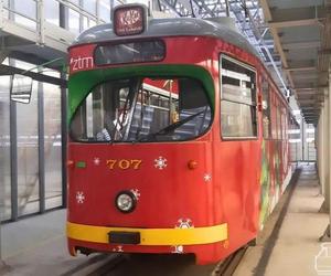 Świąteczny tramwaj KitKat