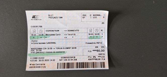 Tłok w pociągu PKP Intercity. W takich warunkach podróżował nasz czytelnik