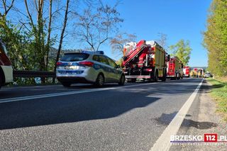 Poważny wypadek w Małopolsce. Wielu poszkodowanych. Droga zablokowana