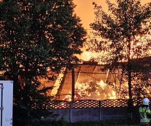 Potężny pożar stolarni w Gnieźnie. Ogromna skala zagrożenia