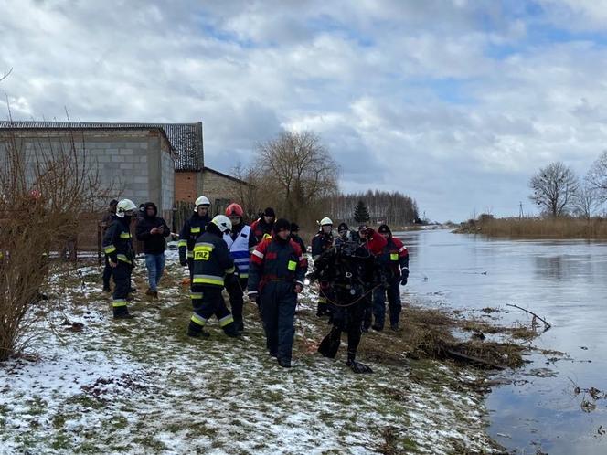 Tykocin. Poszukiwania w rzece Narew