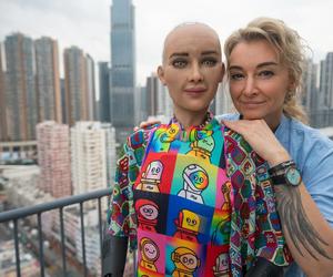 Sophie The Robot i Martyna Wojciechowska 
