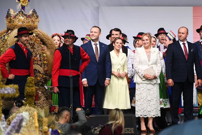 Marta Nawrocka na Dożynkach Prezydenkich