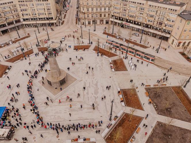 Plac Wolności w Łodzi po remoncie