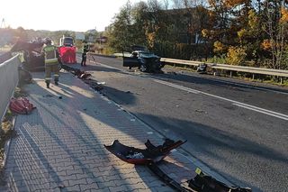 Mucharz. Śmiertelny wypadek na drodze krajowej nr 28. Trzy osoby nie żyją [ZDJĘCIA]