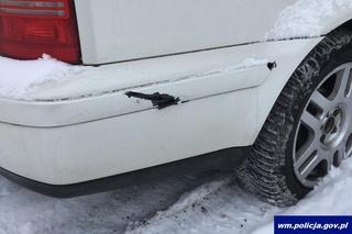 Strzelanina w Olsztynku. Złodzieje próbowali potrącić policjanta! 